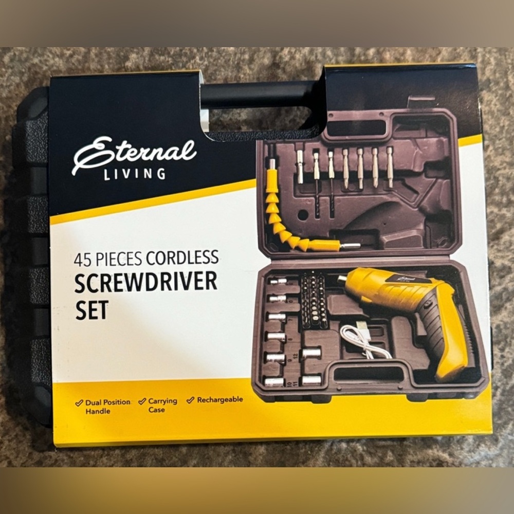 Cordless Screwdriver Set 45 Piece